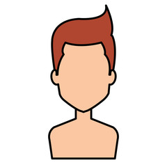 young man shirtless avatar character