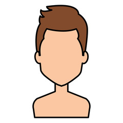 young man shirtless avatar character