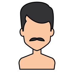 young man shirtless avatar character