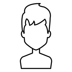 young man shirtless avatar character