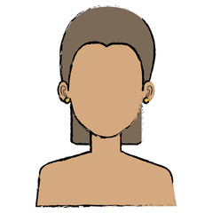 beautiful woman shirtless avatar character