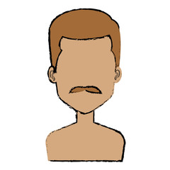 young man shirtless avatar character