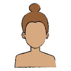 beautiful woman shirtless avatar character