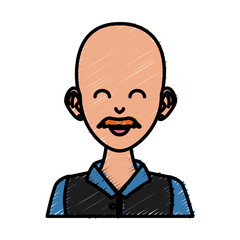 old man cartoon icon vector illustration graphic design