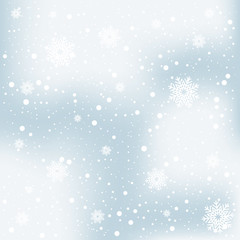 christmas snow and winter background vector illustration