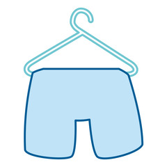 Clean laundry hanging icon