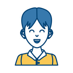 Young man cartoon icon vector illustration graphic design