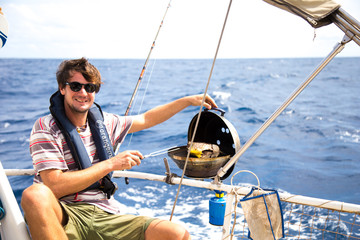 Barbecue in the middle of Altalntic