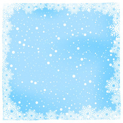 christmas snow and winter background vector illustration