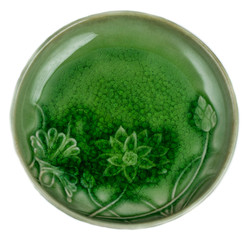 Plate on white background