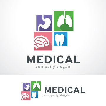 Medical Logo Template Design Vector, Emblem, Design Concept, Creative Symbol, Icon