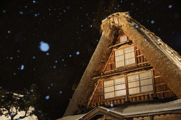 Fototapeta na wymiar 冬の五箇山 Gokayama