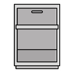 laundry drawer isolated icon