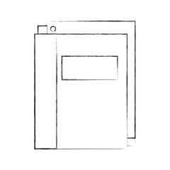 school folder with paper stationery supply education