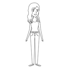 beautiful woman avatar character