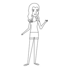 beautiful woman avatar character