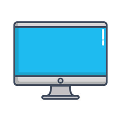 computer icon over white background vector illustration