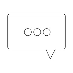 speech bubble icon over white background vector illustration