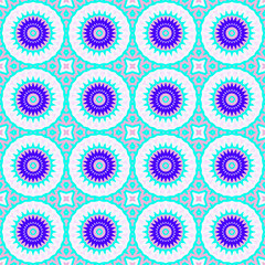 Seamless pattern in arabic style. Muslim, japanese, eastern, oriental colorful background.