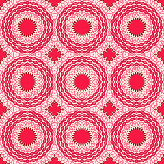 Seamless pattern in arabic style. Muslim, japanese, eastern, oriental , bright colorful background.