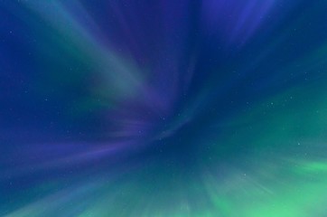 Aurora,Northern lights in the sky night and the stars .