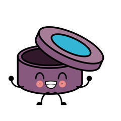 Powder make up cute kawaii cartoon icon vector illustration design