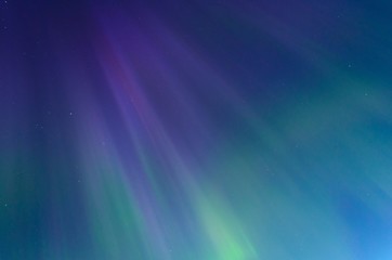 Aurora,Northern lights in the sky night and the stars .