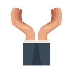 Hand holding something icon vector illustration graphic design