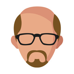 Businessman avatar cartoon icon vector illustration graphic design