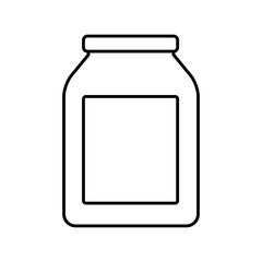Empty glass bottle icon vector illustration graphic design