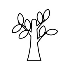 Tree eco symbol icon vector illustration graphic design