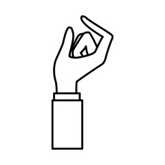 Hand holding something icon vector illustration graphic design