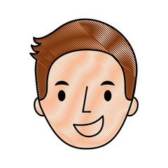 man young face character profile