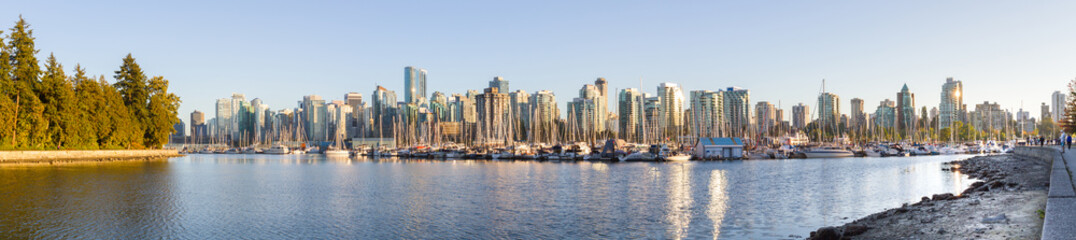Fototapeta na wymiar Vancouver Harbour Panorama