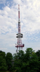 Antena nadawcza na górze Ślęży koło Sobótki na Dolnym Śląsku