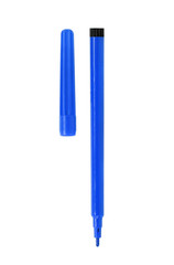 Blue Magic color pen isolated on white background