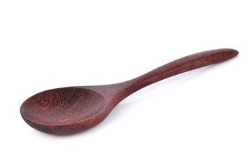 wooden spoon isolated on white background
