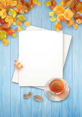 Autumn Top View Background