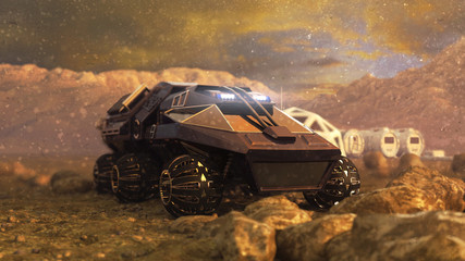 Mars Rover Space Travel © unlimit3d