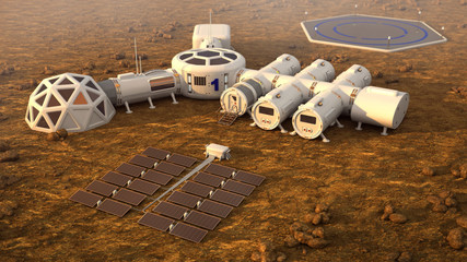 The colony on Mars. Autonomous life on Mars