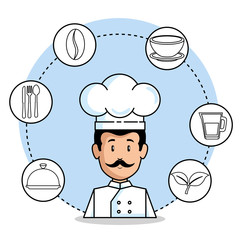 professional chef cartoon