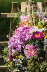 handmade  beautiful bouquets from flowers and herbs