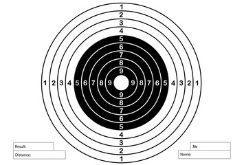 Vector target for rifle and archery