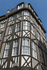 Obraz premium Façades des maisons médiévales de Rouen