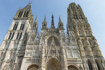 La cathédrale Notre-Dame de l'Assomption de Rouen (Rouen, Seine-Maritime , Normandie)