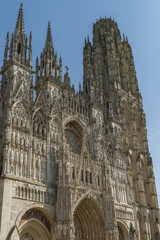 Fototapeta premium La cathédrale Notre-Dame de l'Assomption de Rouen (Rouen, Seine-Maritime , Normandie)