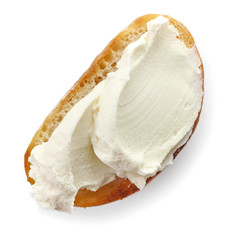 toasted bread with cream cheese
