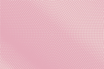 Abstract monochrome halftone pattern. Comic background. Dotted backdrop with circles, dots, point. Pink color
