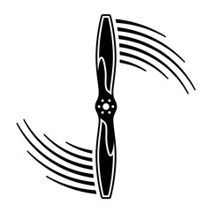 airplane propeller motion line symbol vector © Roman Sotola