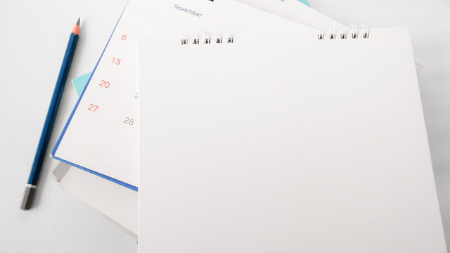 Blurred calendar  page